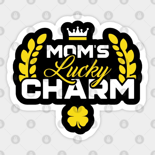 Mom's Lucky Charm Funny St Patricks Day Sticker by trendingoriginals